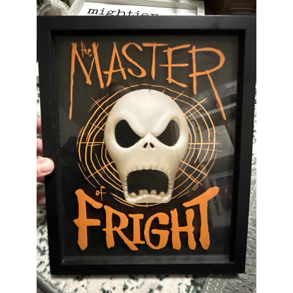 Disney Nightmare Before Christmas Jack Skellington Master of Fright 3D Art Frame